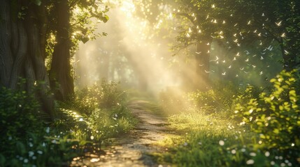 Obraz premium Enchanted Forest Path