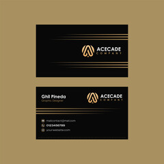 Corporate luxury elegant business card template