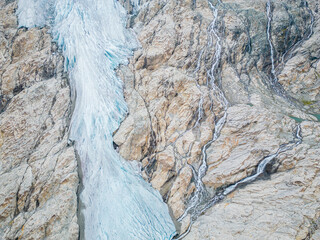 Late summer Alpine scenery in High Tauern national park, Austria.