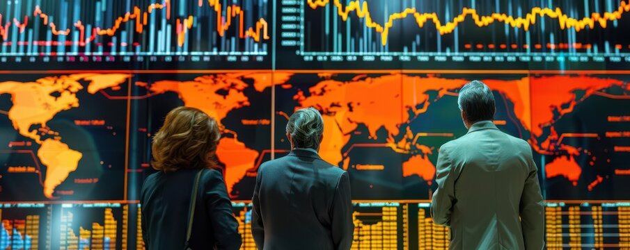 Investors evaluating risks in emerging markets, finance, global investment challenges