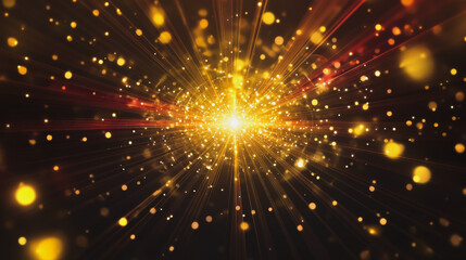Fototapeta premium Abstract light explosion and network points, dot, earth's surface, digital background Innovation network points Earth's surface wave background digital wave information technology background