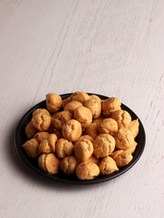 sus kering snack choux pastry indonesian traditional puff homemade dessert eclairs cookie sugar fat