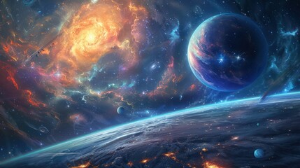 Celestial Wonders: A Cosmic Landscape