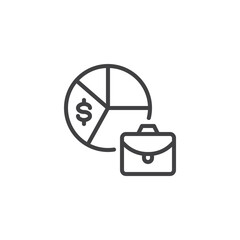 Investment Portfolio line icon