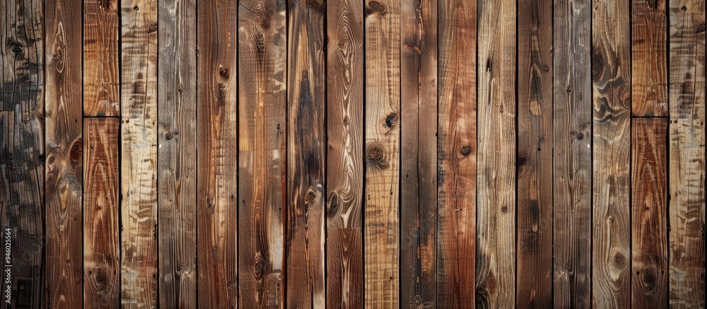 Poster wooden boards featuring a lovely pattern an ideal backdrop for design and presentations. copy space 