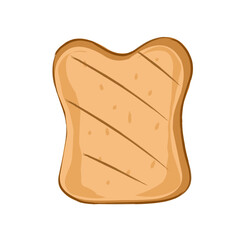Illustration A toast, element design with breakfast food theme