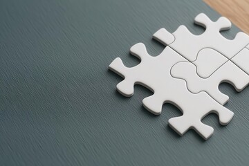 Obraz premium Jigsaw puzzle of market trends, strategic alignment, 3D illustration