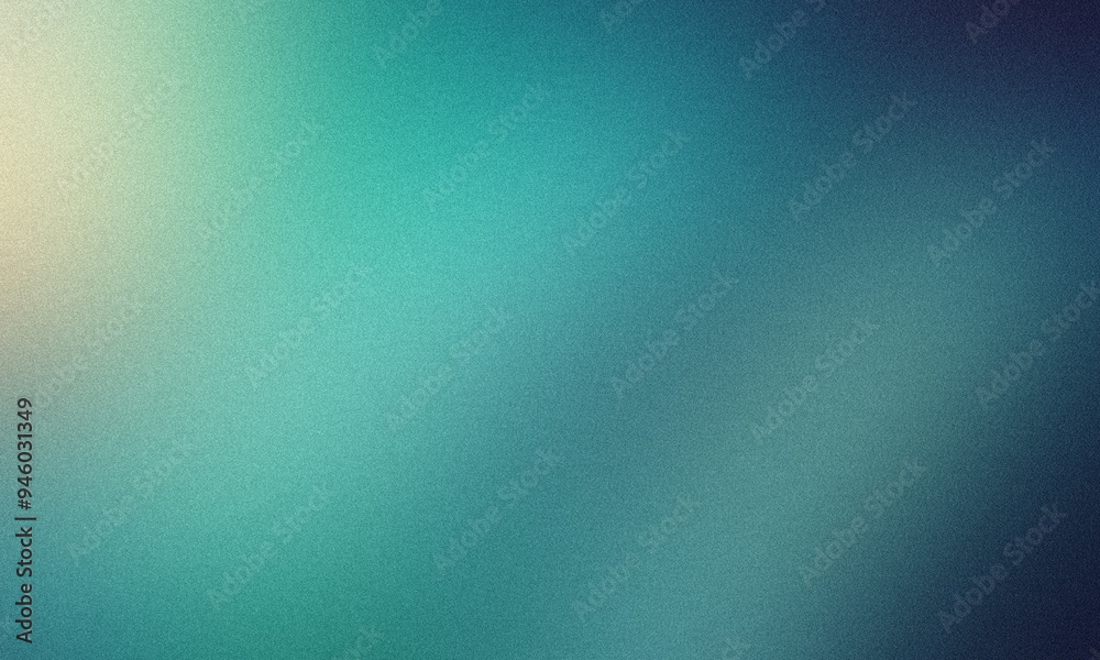 Wall mural blue green gradient abstract background with a hint of grainy texture for added depth and visual app