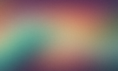 Grainy textured abstract background with teal to purple gradient and plenty of space for text