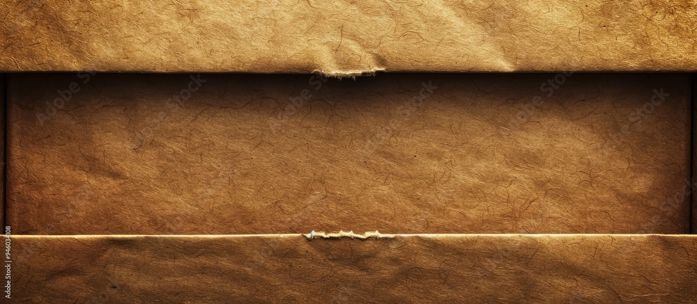 Poster brown paper box background texture. copy space image. place for adding text and design