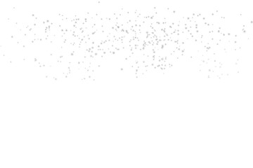 snowflakes falling on transparent background. realistic snow from cloud. snow for background.