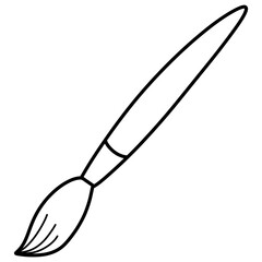 Black brush outline illustration 