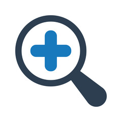 Obraz premium Search health icon