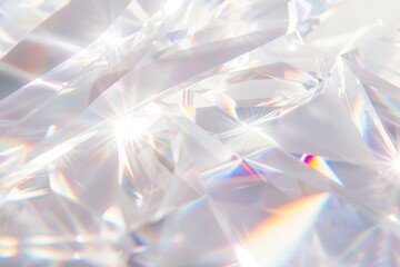 Abstract light crystal prism refraction
