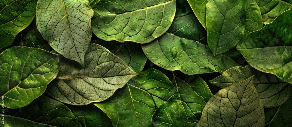 Poster background image featuring the surface of leaves. copy space image. place for adding text and design
