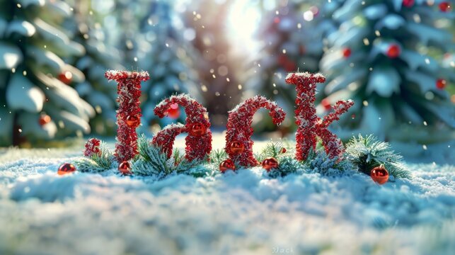 Christmas personalized name postcard perfect for decor.