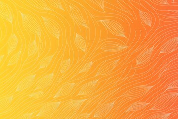 A warm embrace of golden hues and intricate leaf patterns, captured in a serene moment of artistic design during a stunning sunset celebration. Fall background, copy space.
