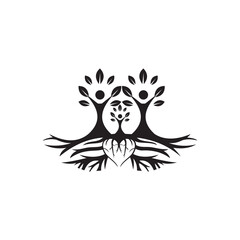 tree dental logo design concept template, vector dental, tree logo dental logo