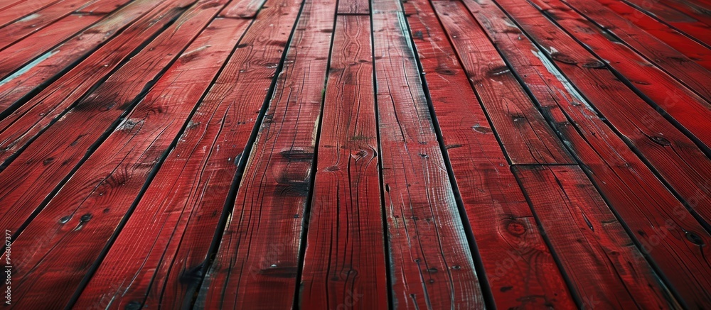 Poster colored wooden floor with a natural patterned texture empty wooden board backdrop blank template for