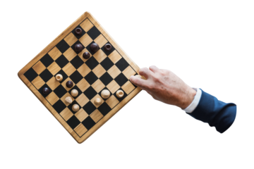Png chess business strategy sticker isolated image, transparent background