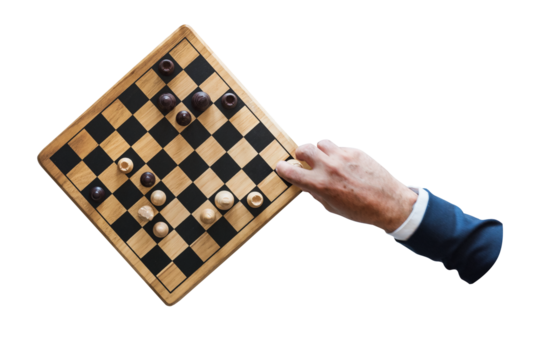 Png chess business strategy sticker isolated image, transparent background - Powered by Adobe