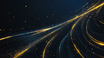 Fototapeta premium Abstract light explosion and network points, dot, earth's surface, digital background Innovation network points Earth's surface wave background digital wave information technology background