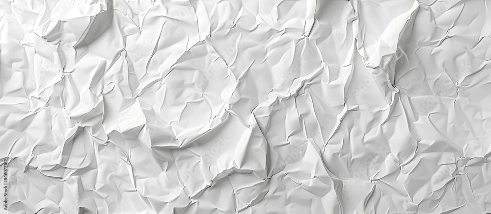 Poster old white crumpled paper texture and background space for text. copy space image. place for adding t