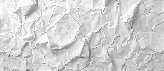 Obraz premium Old white crumpled paper texture and background Space for text. Copy space image. Place for adding text and design