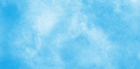 Obraz premium Sky pattern with watercolor splashes, cloudy grunge effect,Chaotic light watercolor background paper texture,Sunny sky blue light watercolor aquarelle painting brush effect.sky background with white,