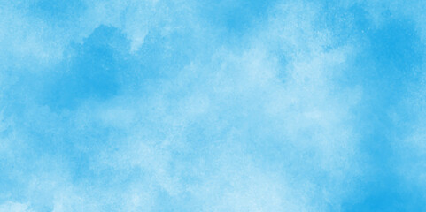 Sky pattern with watercolor splashes, cloudy grunge effect,Chaotic light watercolor background paper texture,Sunny sky blue light watercolor aquarelle painting brush effect.sky background with white,