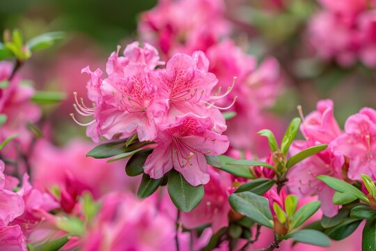 Blooming plant in the azalea rhododendron family