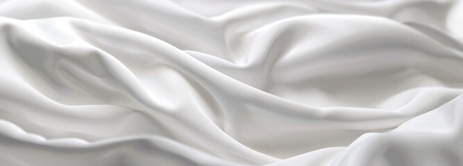 Fototapeta premium Abstract Draped White Fabric Texture