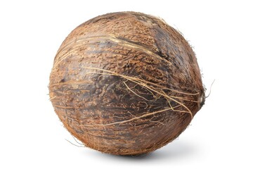 Coconut with white background and clipping path