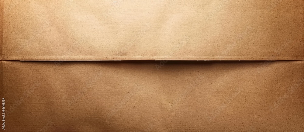 Poster Brown paper box background texture. Copy space image. Place for adding text and design