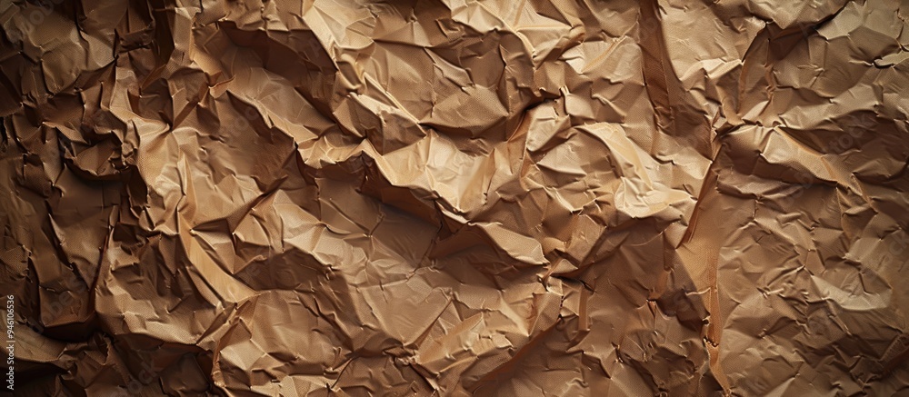 Canvas Prints Crumpled brown paper texture background for design purposes. Copy space image. Place for adding text and design