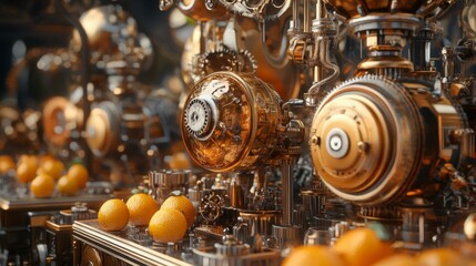 Fototapeta premium Steampunk Citrus Machine.