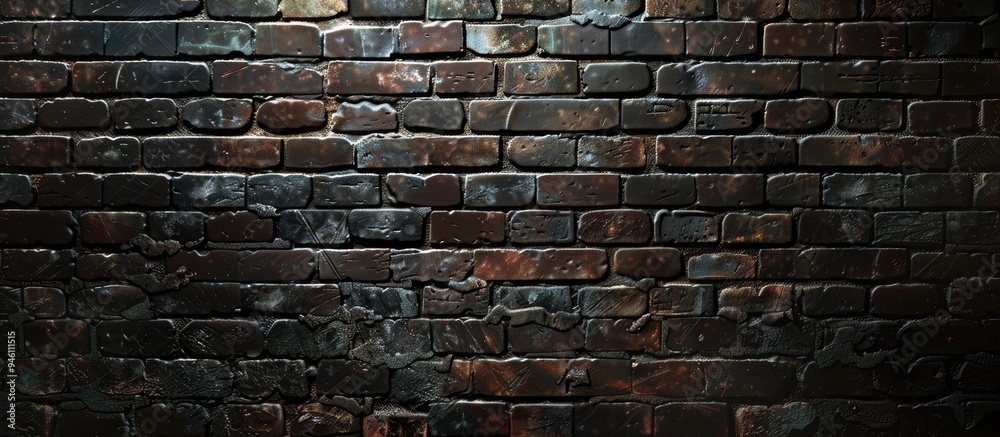 Poster abstract brick backdrop cinder block. copy space image. place for adding text and design