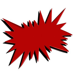 Comics speech bubble for text pop art design. White empty dialog cloud for text message halftone shadow. Comics sketch explosion star splash comic book text.