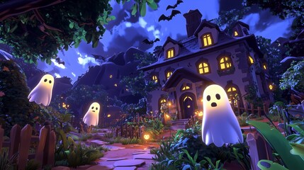 Cartoonish Haunt with a Magical Glow