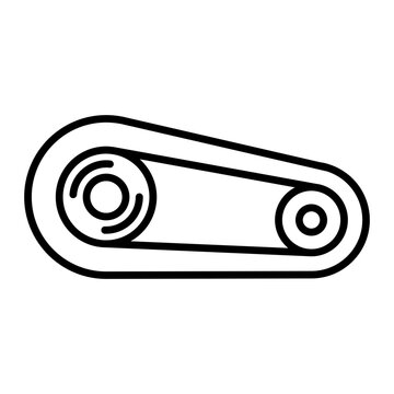 recommend clip art: Drive belt icon. outline icon