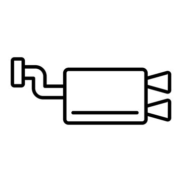 recommend clip art: Exhaust pipe icon. outline icon