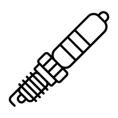 Sparkplug icon. outline icon