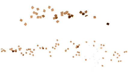 Obraz premium Dusty gold particles pattern background transparent png