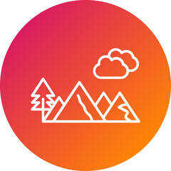 Mountain Vector Icon