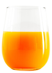 A glass of fresh organic orange juice design element