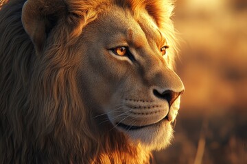 Naklejka premium Lion