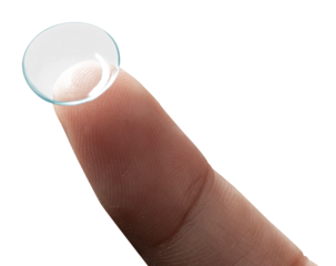 Png smart contact lens on fingertip new tech