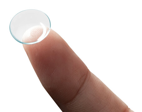 Png smart contact lens on fingertip new tech