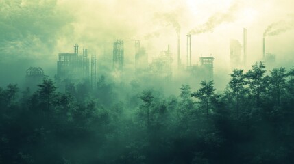 Obraz premium Factory Fog.