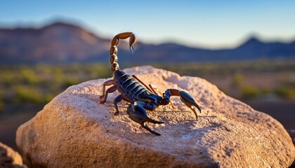 Scorpion in the desert